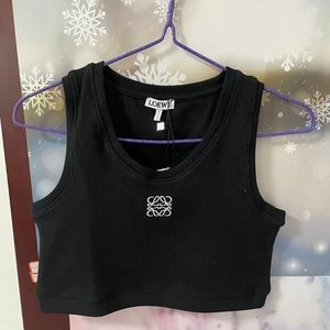 Women's sleeveless black tank top